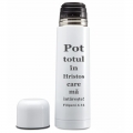 Termos alb inox, Pot totul in Hristos